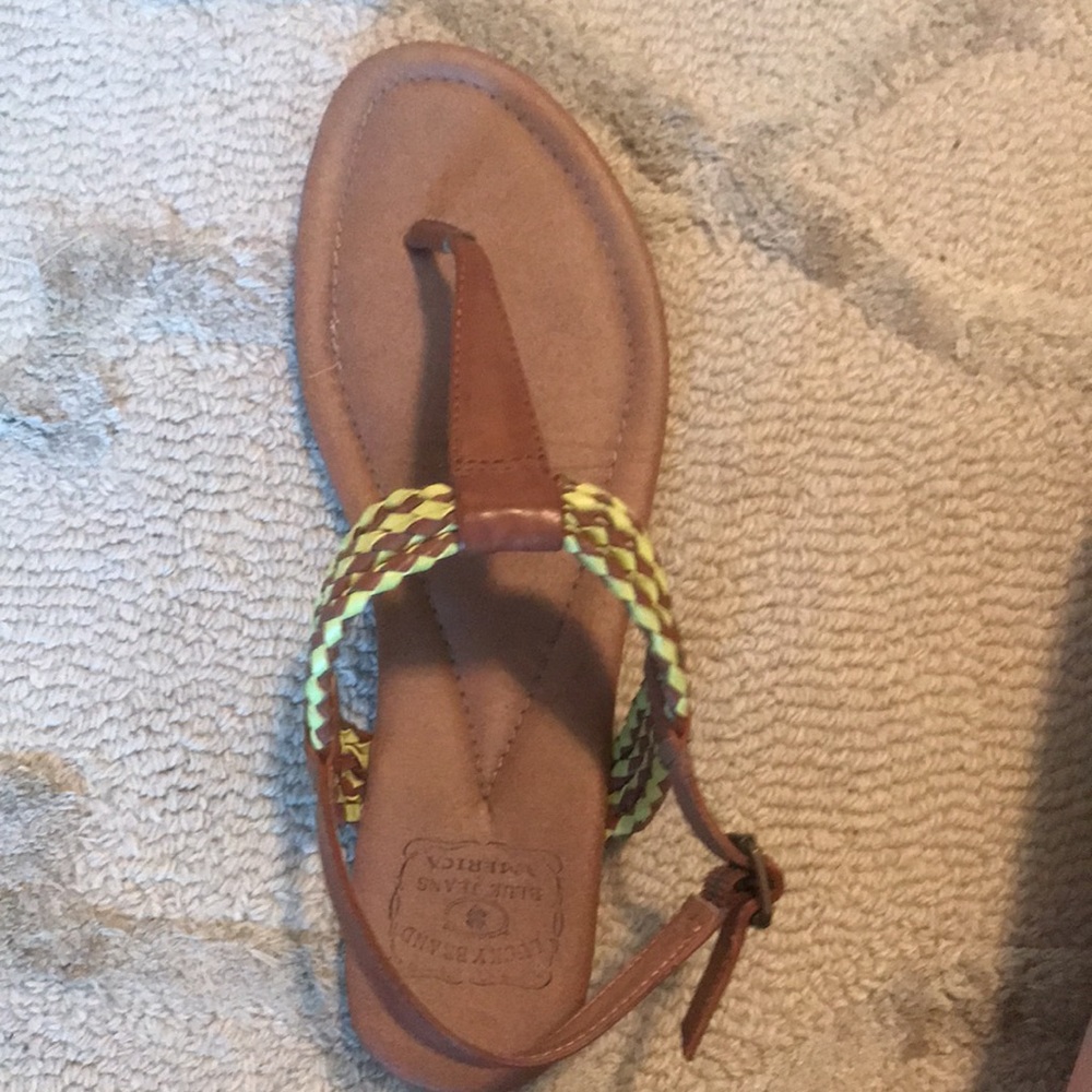 Lucky sandals.